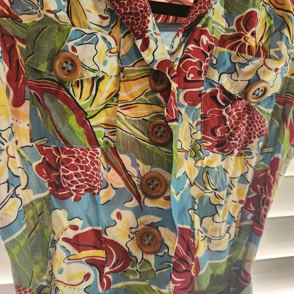 Floral Print Women's Dress - Picture 2 of 4